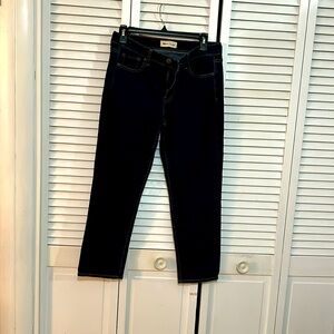 GAP Women's Dark Blue Slim Crop Jeans